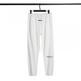 Белые штаны ESSENTIALS FOG с карманами и логотипом бренда