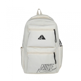 Nike белый объёмный рюкзак выполнен из плотного материала - Оксфорд