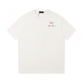ARCTERYX белая футболка с ярким большим принтом на спине
