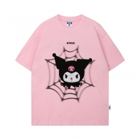 Розовая хлопковая футболка My Soul в стиле аниме с короткими рукавами