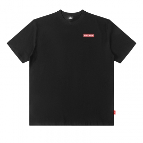 Чёрная MAXWDF удлинённая футболка с принтом "Доллар"