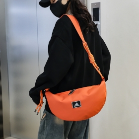 Оранжевая Adidas женская сумка через плечо с логотипом бренда