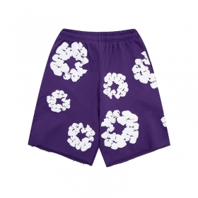 Фиолетовые шорты прямого кроя от бренда Gallery Dept