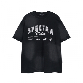 Хлопковая SPECTRA VISION черная футболка с коротким рукавом