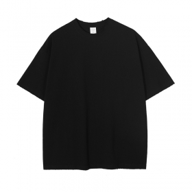 Чёрная плотная потёртая футболка ARTIEMASTER