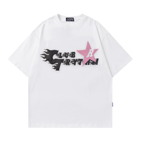 Хлопковая футболка с текстовым принтом Rhythm Club белая