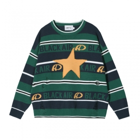 Разноцветный в полоску свитер Made Extreme с логотипом и звездой