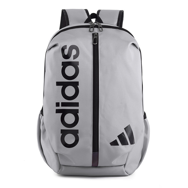 Серый ADIDAS рюкзак с вертикальной молнией и логотипом