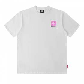 Базовая футболка MAXWDF с принтом "Фиолетовая рука в огне" цвет-белый