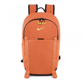 Практичный яркий Nike рюкзак оранжевого цвета с логотипом