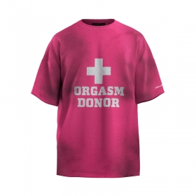 Свободного кроя футболка в розовом цвете PROJECT G/R