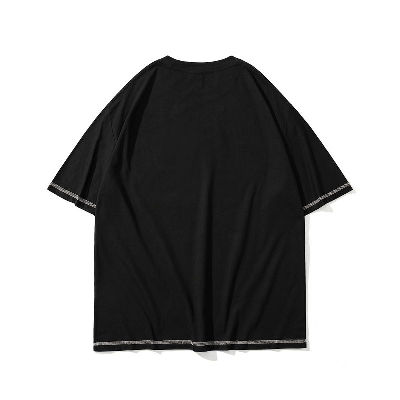Чёрная футболка TCL с трёхцветгым принтом Weird sisters