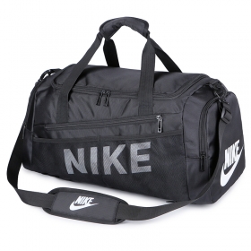 Чёрная 2в1 сумка-рюкзак с логотипом Nike много карманов