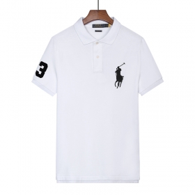 Белая футболка поло с воротником на пуговицах от Polo Ralph Lauren