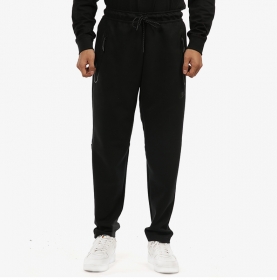 Чёрные Nike спортивные штаны с карманами на молнии