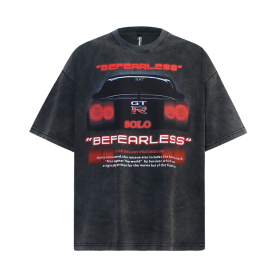 Креативная графитовая футболка Befearless из качественного хлопка