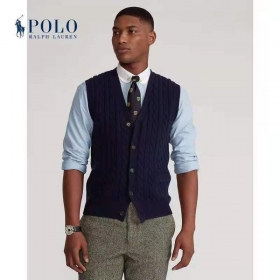 Стильный темно-синий на пуговицах Polo Ralph Lauren жилет
