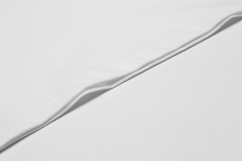 Белая хлопковая футболка с принтом "Скелет" на спине от бренда VLONE 