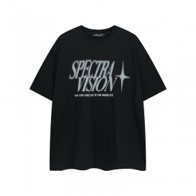 Трендовая черная SPECTRA VISION футболка с коротким рукавом