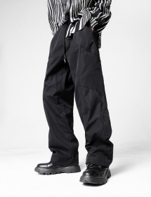 Yuxing штаны черного цвета карго креативной модели