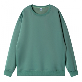 Модный темно-зеленый UT&UT свитшот с опущенной плечевой линией