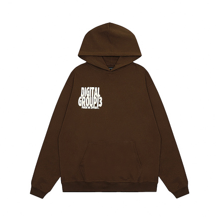 Износостойкое Cactus Jack с карманом коричневое худи