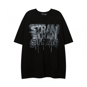KIRIN STRANGE повседневная черная футболка с надписью спереди