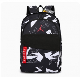 Повседневный Jordan чёрный с принтом и логотипом бренда рюкзак