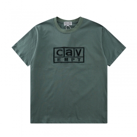 Серо-мятная футболка Cav empt с вышитым логотипом на груди