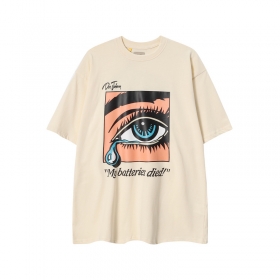 Трендовая кремовая футболка GALLERY DEPT с принтом "глаз"
