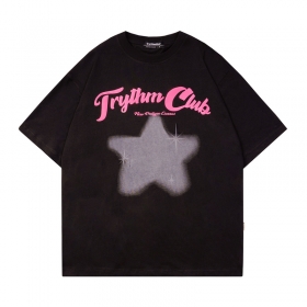 Оригинальная с напечатанной звездой Rhythm Club черная футболка