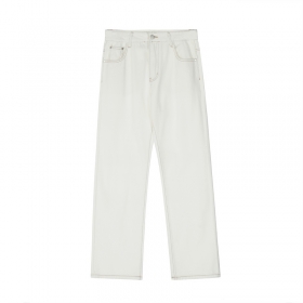 Белые практичные джинсы SomeLucky с вышивкой "Розы"