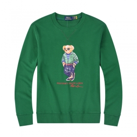 Свитшот зеленого цвета Polo Ralph Lauren с принтом медведя