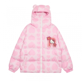 Куртка с плюшевым принтом Hello Kitty от бренда Knock Knock розовая