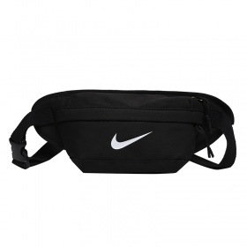Чёрная Nike поясная сумка с фирменным логотипом через плечо