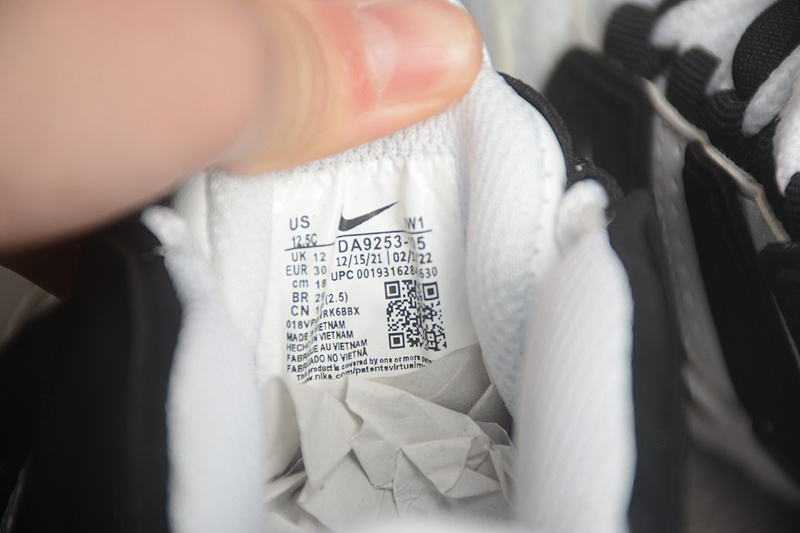 Чёрное-белые Nike Air More Uptempo 96 кроссовки с воздушной подушкой