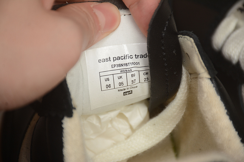 Кожаные с замшевыми вставками кеды East Pacific Trade цвет-чёрный