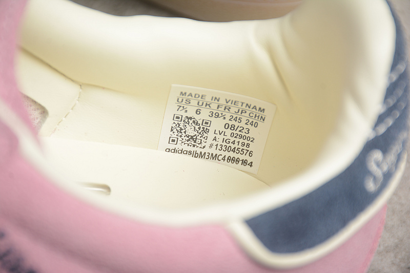 От бренда Adidas Samba Vegan розовые кеды на тонкой подошве низкие