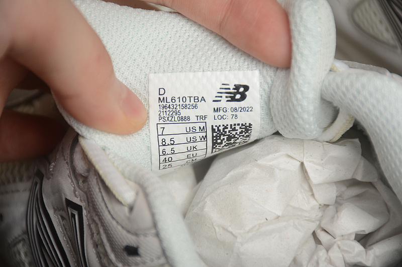 Белые повседневные кроссовки New Balance ML610TBA в стиле ретро