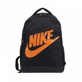 Рюкзак с оранжевым фирменным логотипом Nike цвет-чёрный
