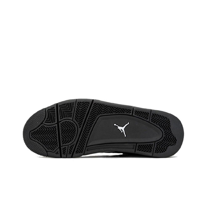 Черные кроссовки с сеткой Air Jordan 4 замш