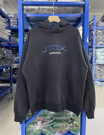 Saint Michael худи в темно-сером цвете с длинным рукавом