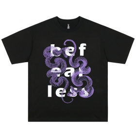 Befearless с принтом фиолетовой змеи футболка в черном цвете