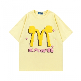 Эффектная желтого цвета футболка от бренда TIDE EKU