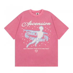 Прямого кроя футболка Knock Knock розового цвета с коротким рукавом