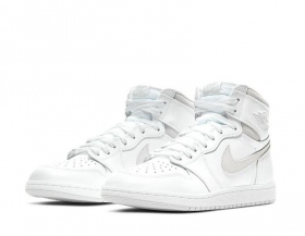 Total White кроссовки Air Jordan High кожа