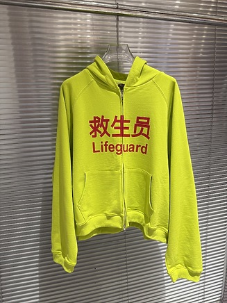 Praying зип худи на молнии в желтом цвете с капюшоном