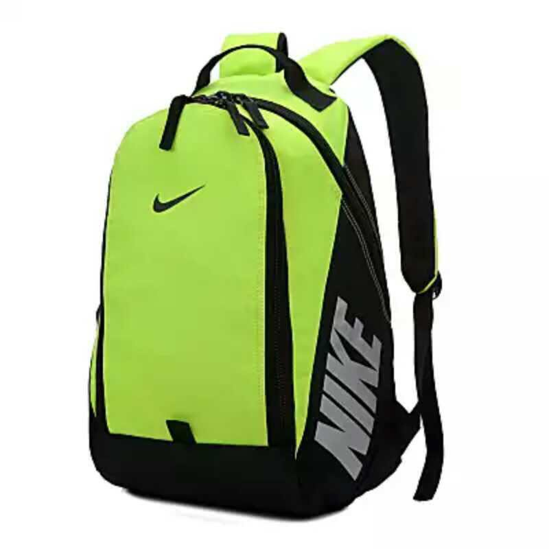 Вместительный рюкзак ярко-салатового цвета с логотипом Nike