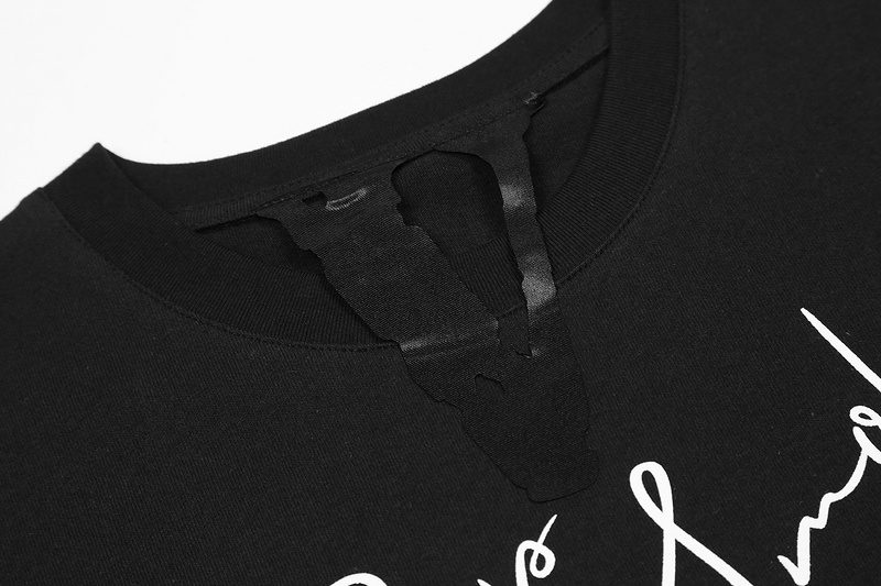 Чёрная хлопковая футболка VLONE с принтом репер "Pop Smoke"