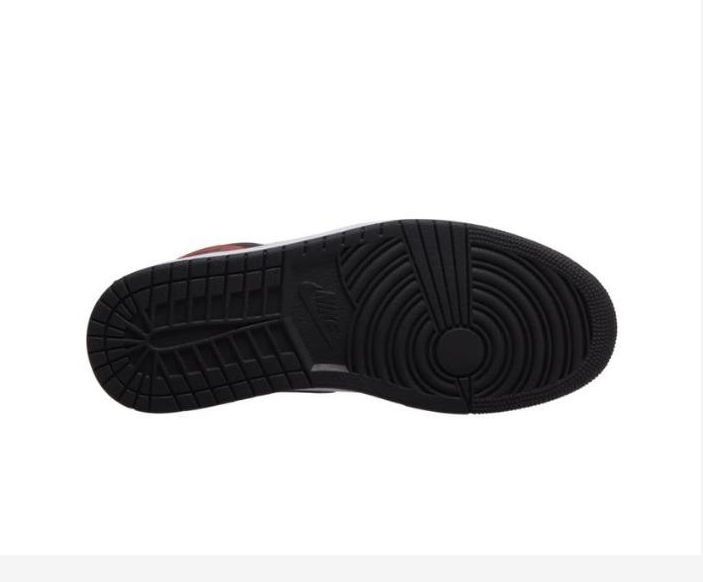 Кроссовки бордовые с черным Air Jordan Mid кожа